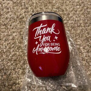 Stainless Steel Stemless Wine Tumbler, 12 oz *Brand New*